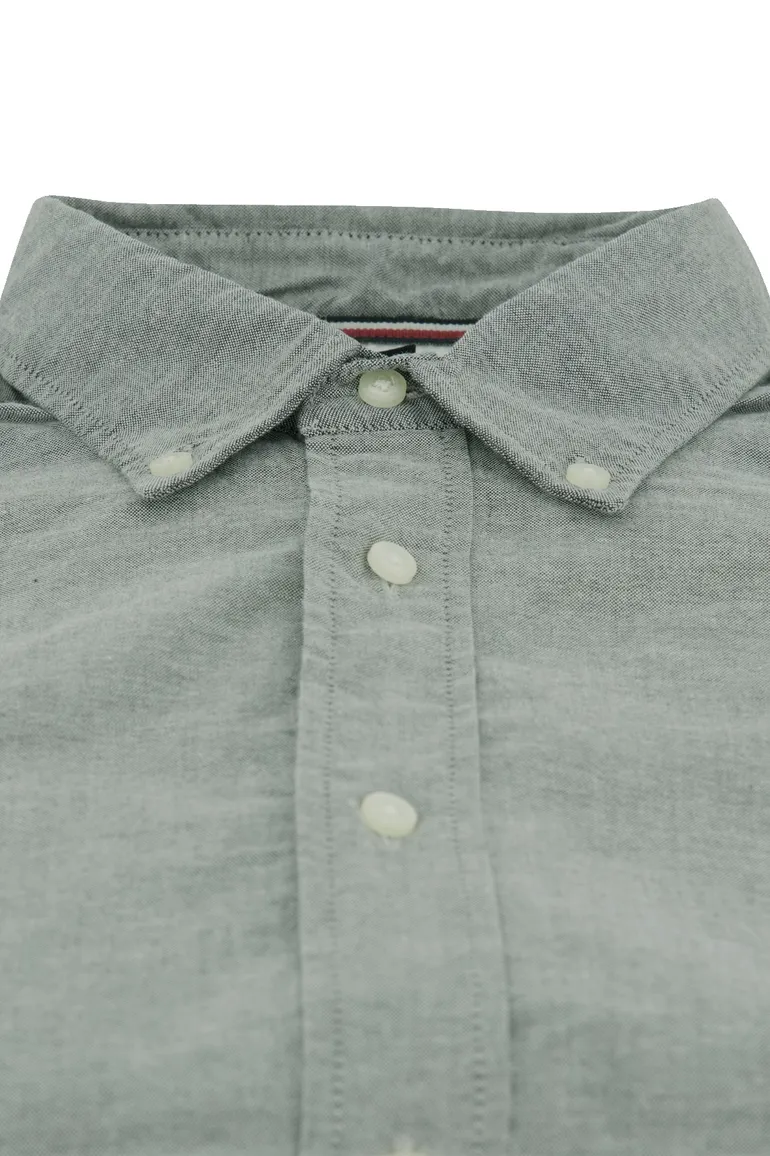 Tommy Hilfiger overhemd grijsblauw button-down