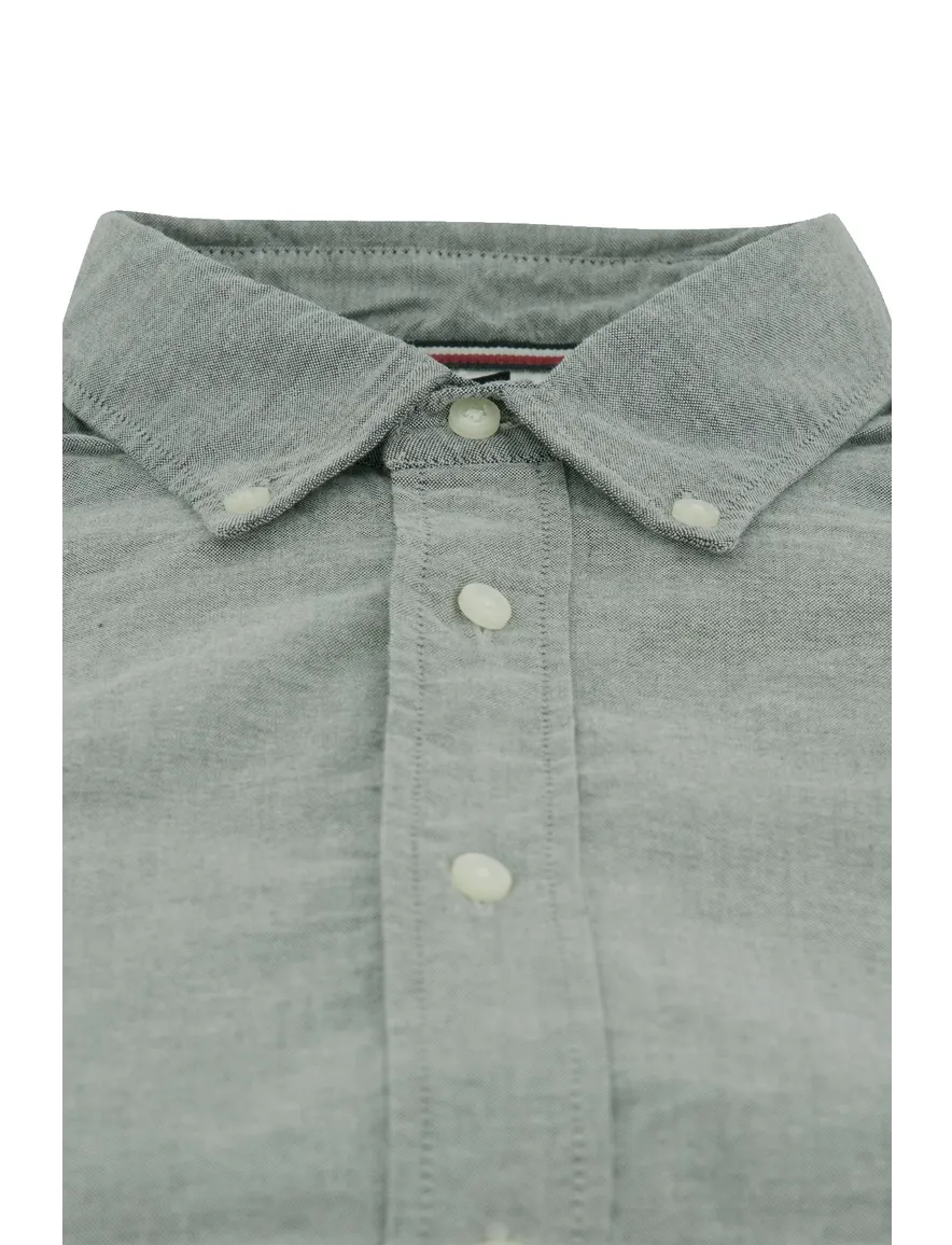 Tommy Hilfiger overhemd grijsblauw button-down