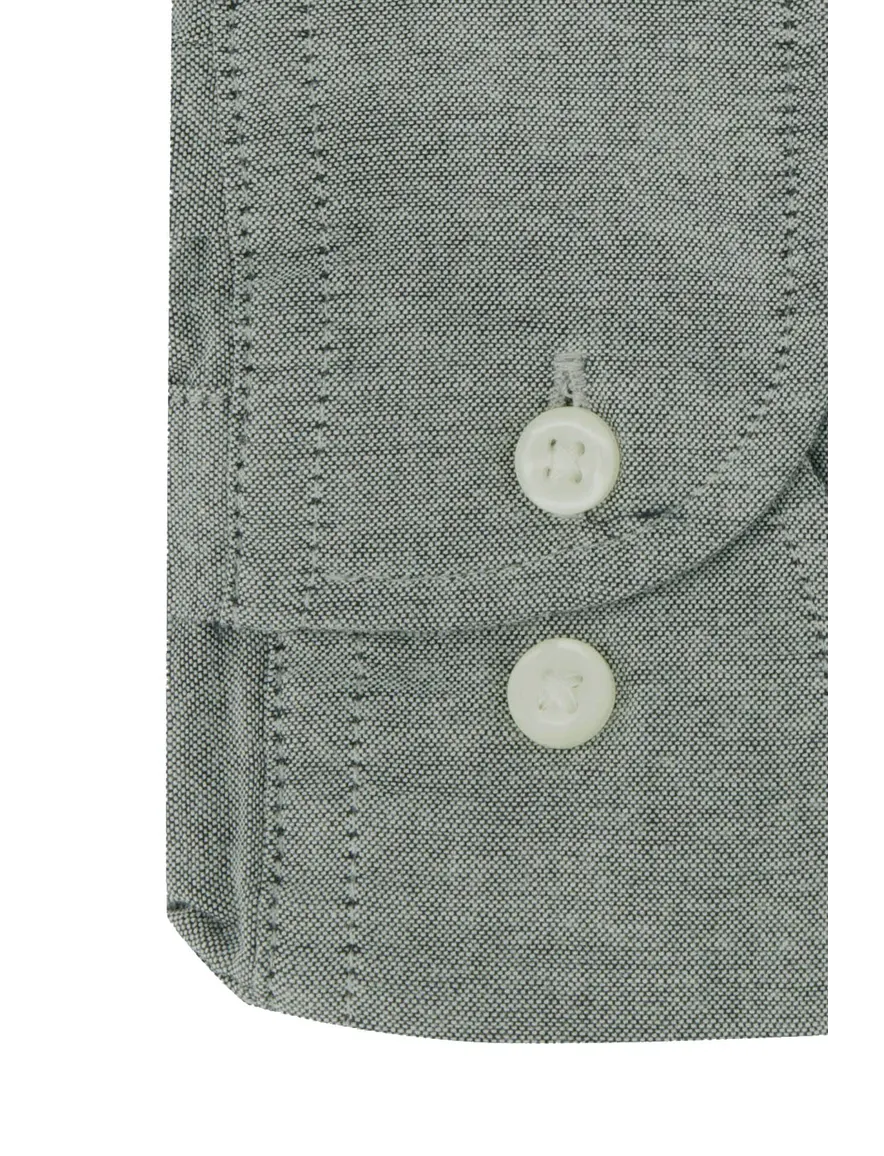 Tommy Hilfiger overhemd grijsblauw button-down