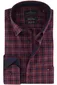 Portofino overhemd rood geruit flanel