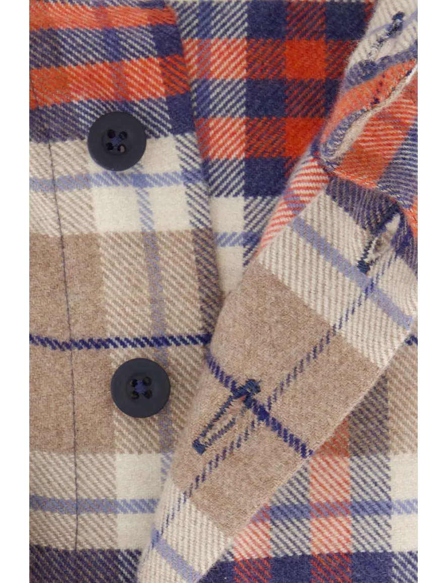 casual overhemd beige Portofino Regular Fit