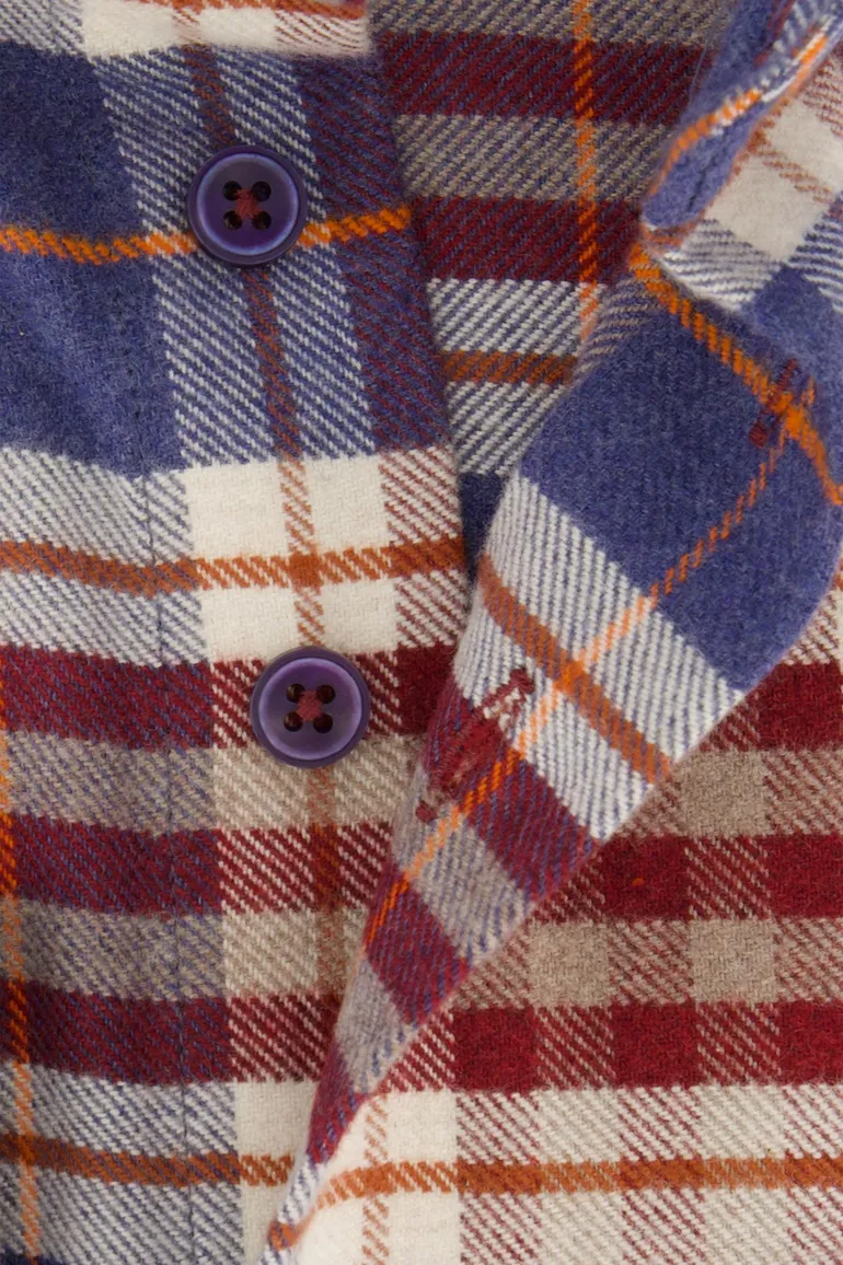 casual overhemd rood Portofino Regular Fit