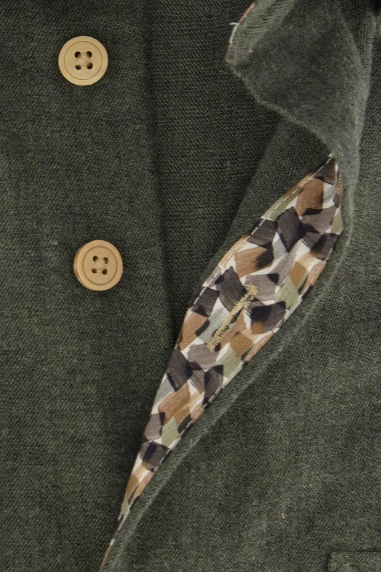 Portofino overhemd groen button-down katoen