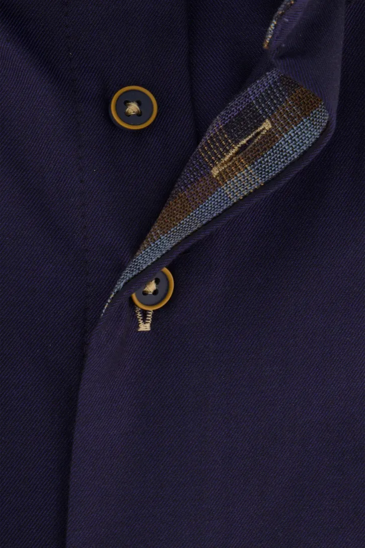 Portofino overhemd donkerblauw katoen