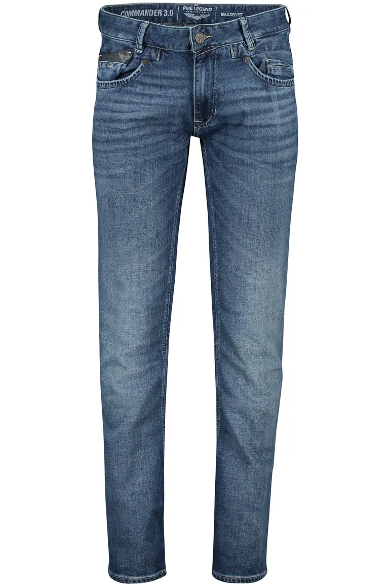 PME Legend jeans blauw effen Commander 3.0 relaxed fit
