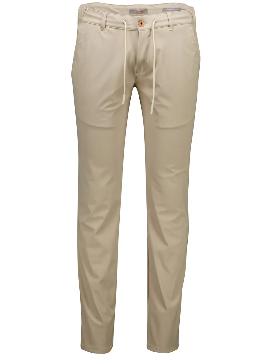 North84 travel pants beige polyamide chino en elastisch