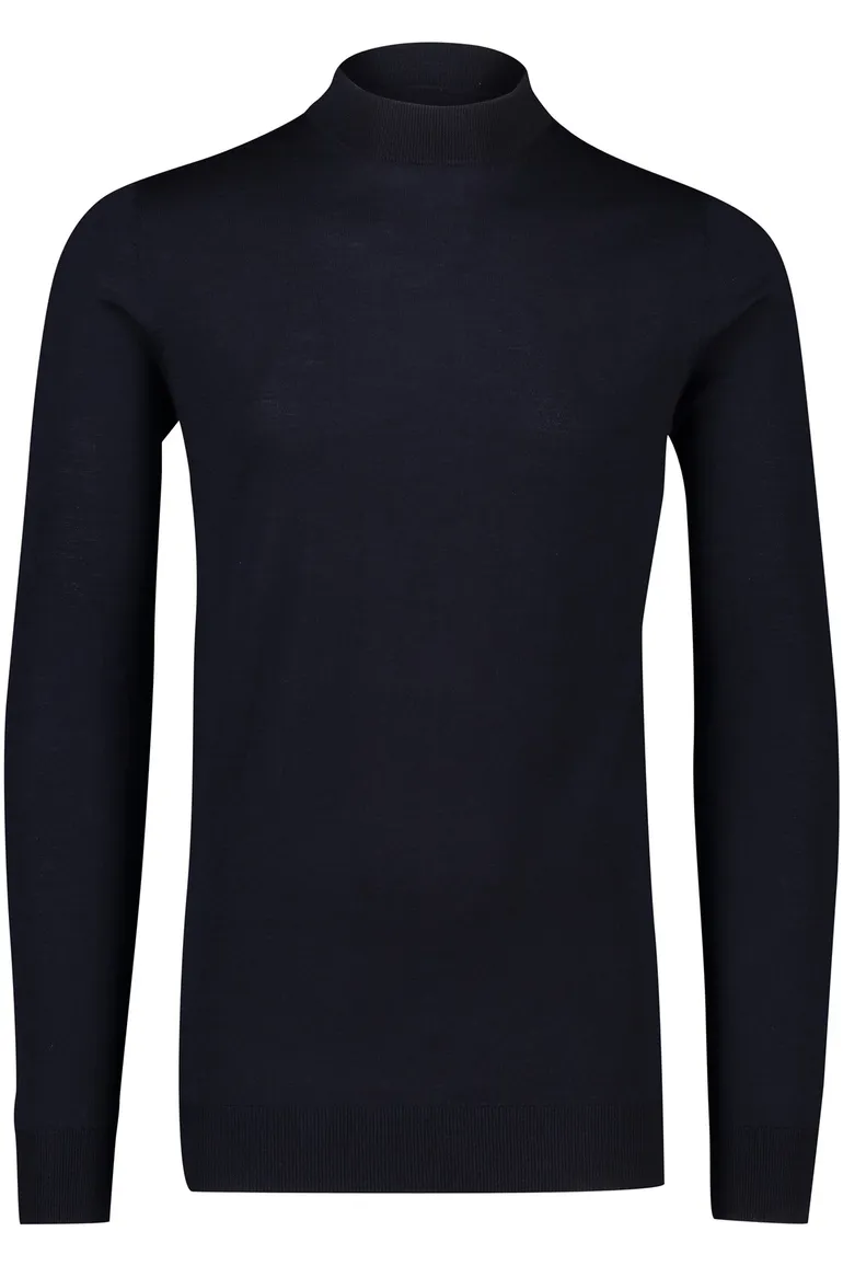 trui extra lange mouwlengte donkerblauw Portofino