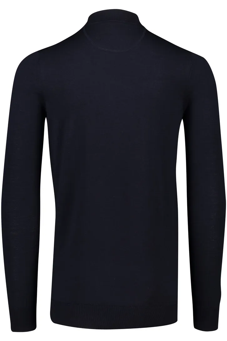 trui extra lange mouwlengte Portofino donkerblauw effen