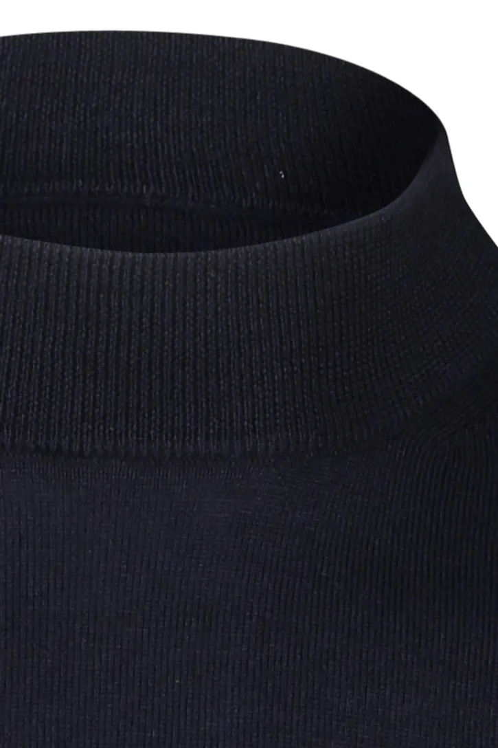 trui extra lange mouwlengte Portofino donkerblauw effen