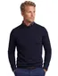 trui extra lange mouwlengte Portofino donkerblauw effen