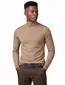 Portofino trui extra lang turtleneck bruin merinowol