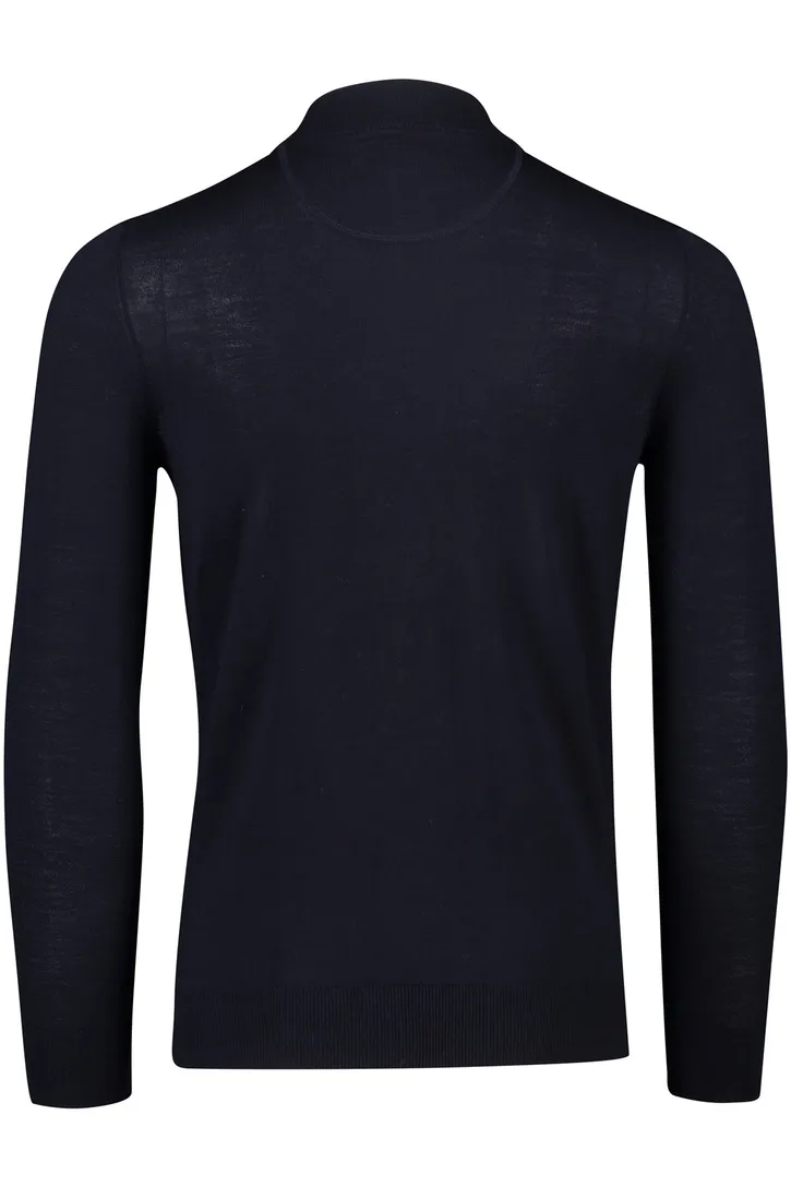 donkerblauw Portofino vest merinowol