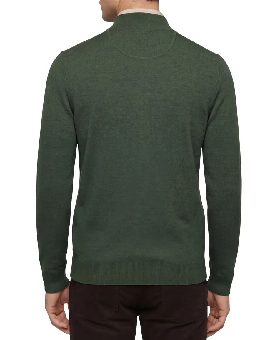 Portofino vest groen merinowol