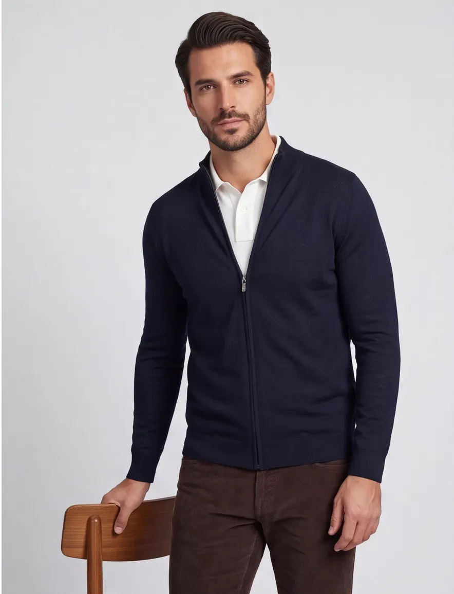 Portofino vest extra lange navy