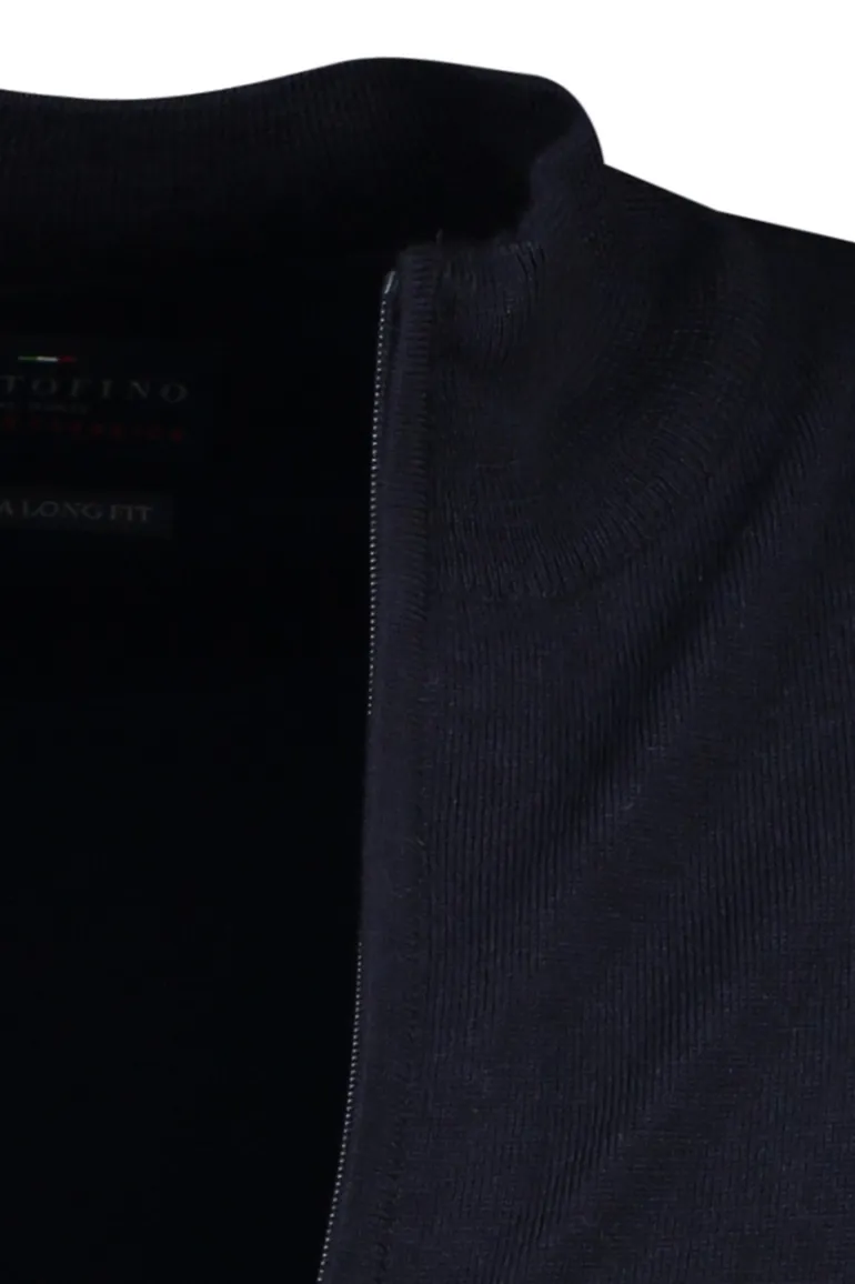 vest Portofino extra lange navy