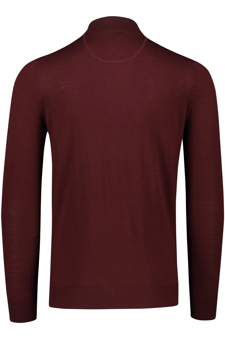 Portofino trui effen bordeaux normale fit