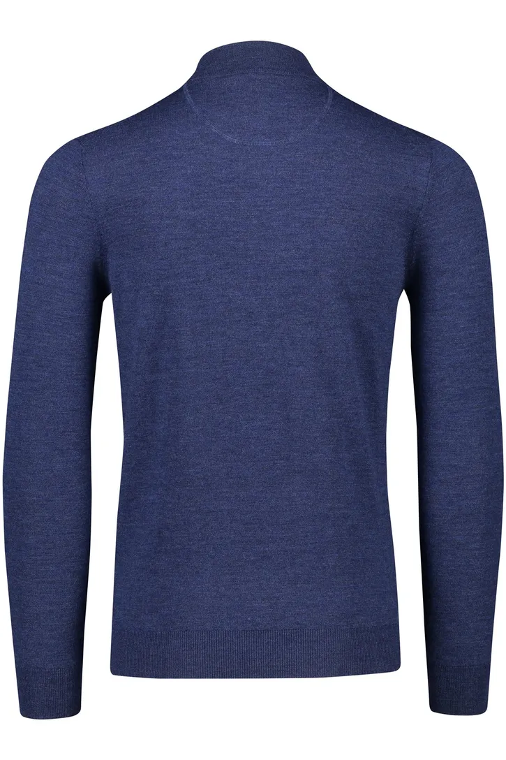 trui Portofino donkerblauw normale fit gemeleerd