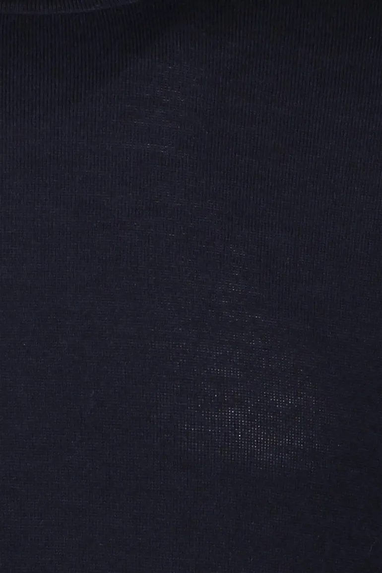 Portofino trui regular fit donkerblauw merinowol
