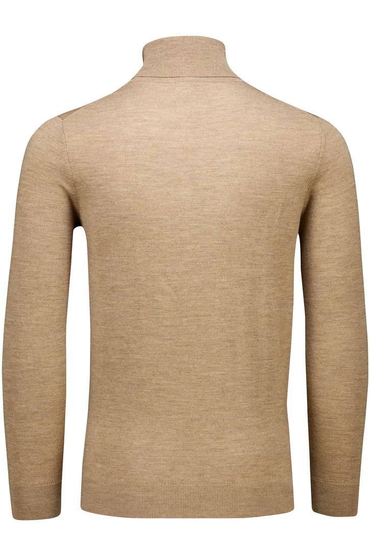 coltrui Portofino effen beige gemeleerd slim fit