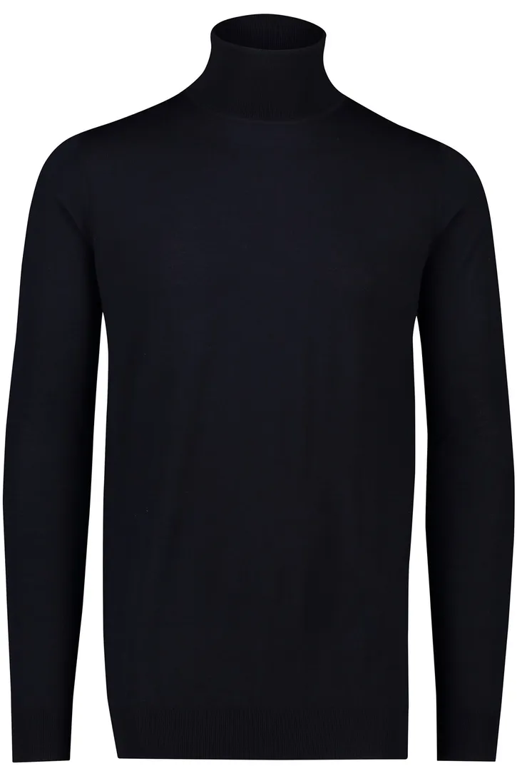 coltrui extra lange mouw Portofino donkerblauw merinowol