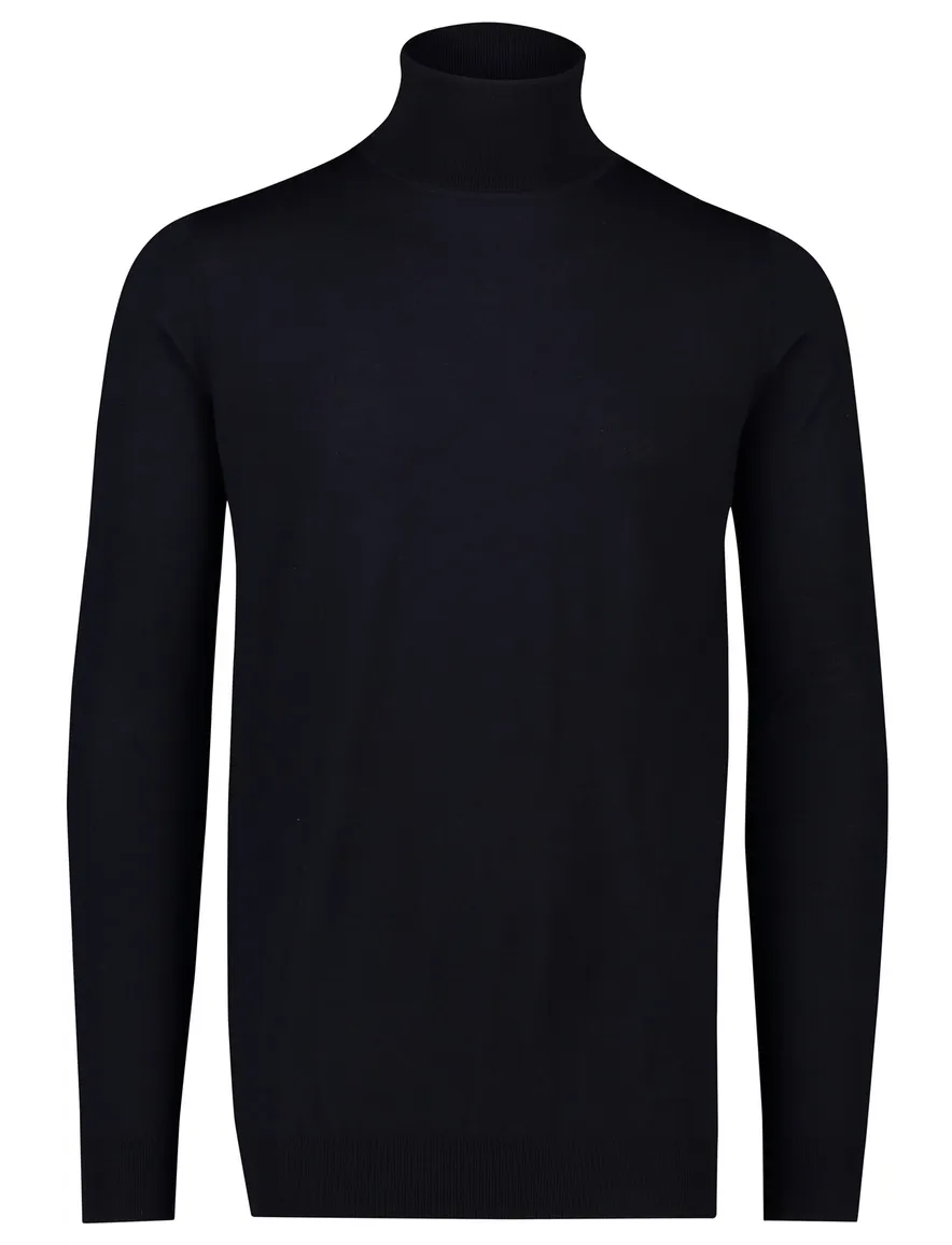 trui extra lange mouwlengte donkerblauw Portofino
