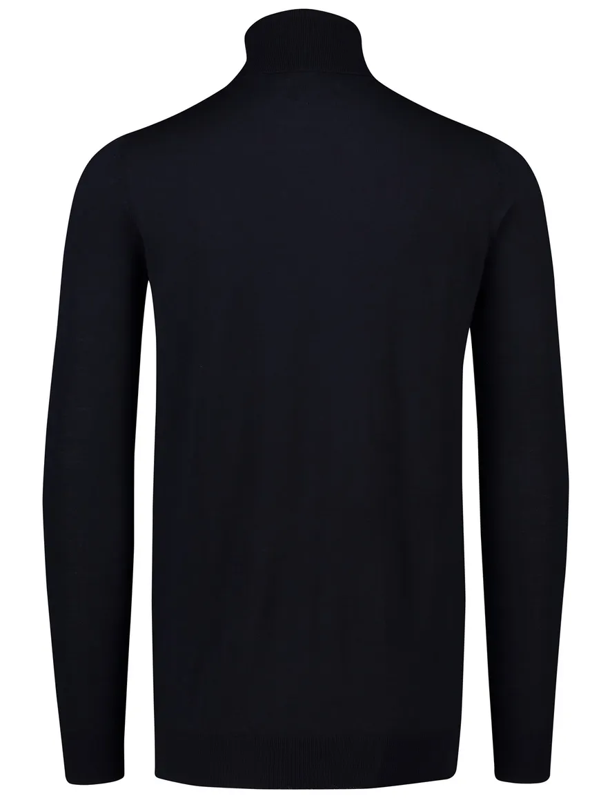 trui extra lange mouwlengte donkerblauw Portofino
