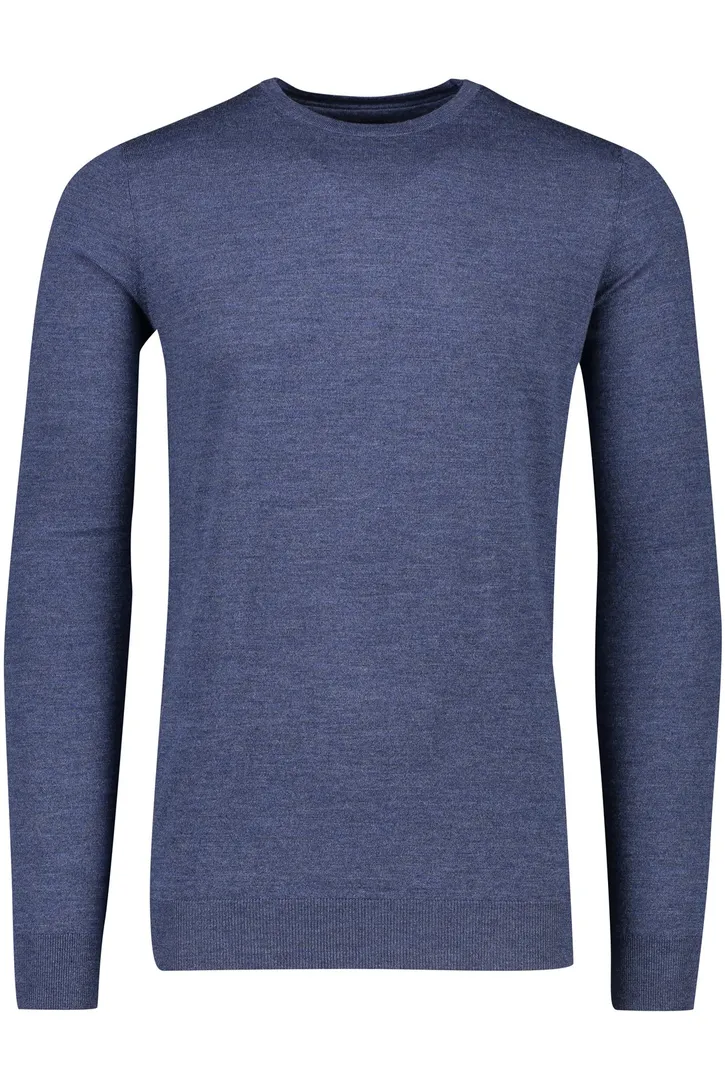 trui extra lange mouw Portofino blauw gemeleerd