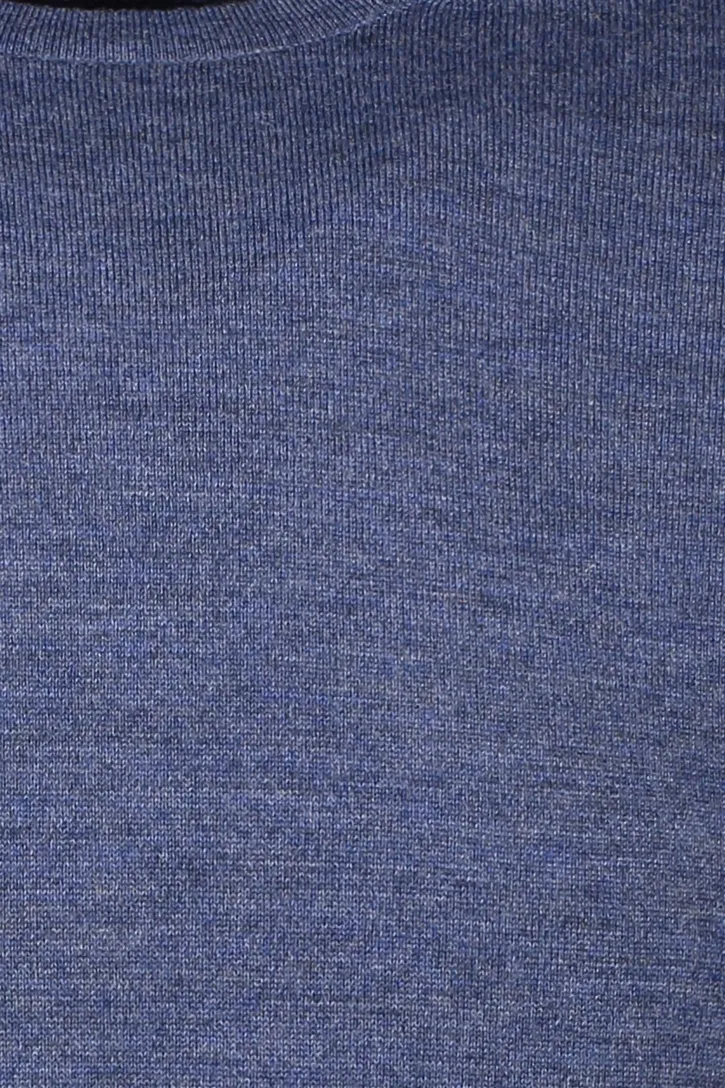 trui extra lange mouw Portofino blauw gemeleerd