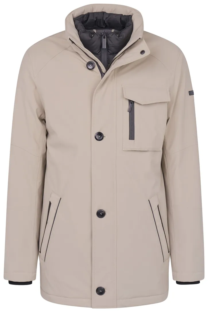 Winterjas Bugatti beige waterdicht