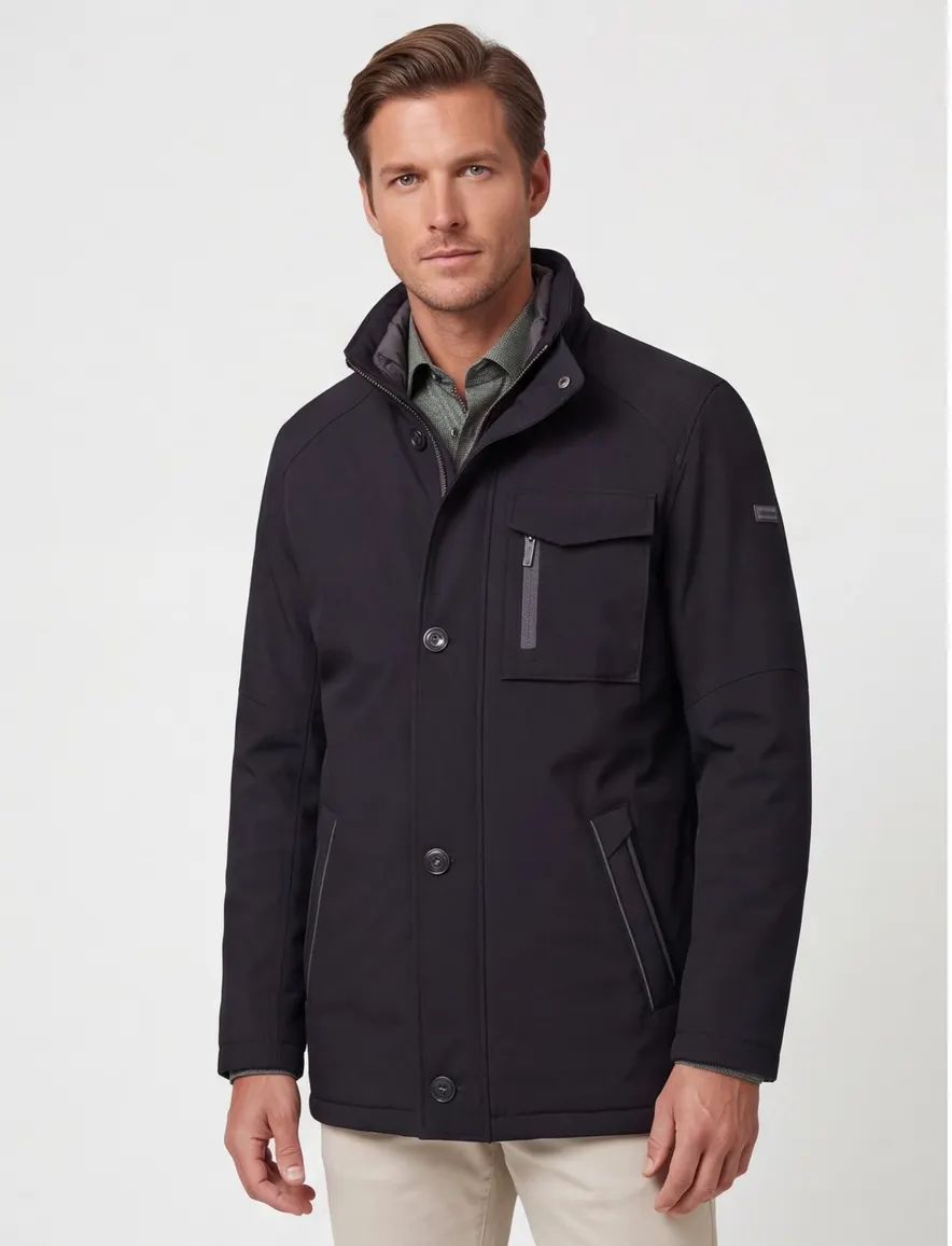 Waterdichte winterjas donkerblauw Bugatti