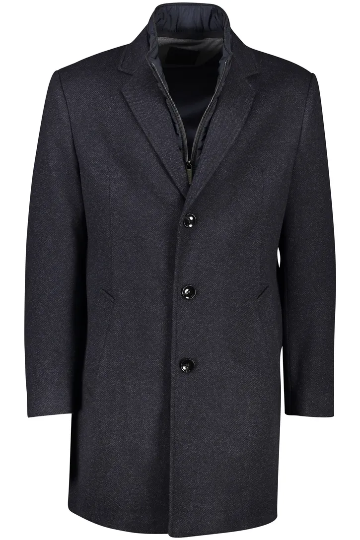 Bugatti winterjas donkerblauw