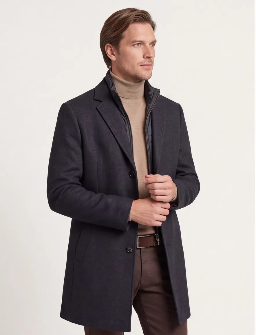 Bugatti winterjas donkerblauw