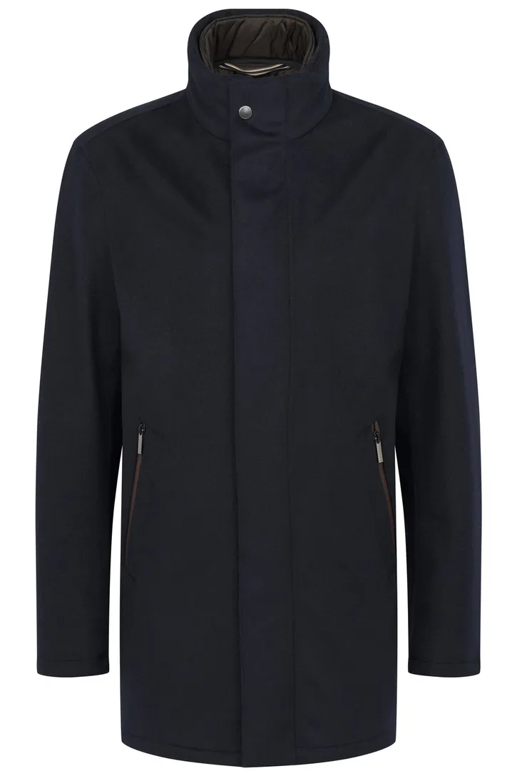 Buggati jas navy effen wijde fit