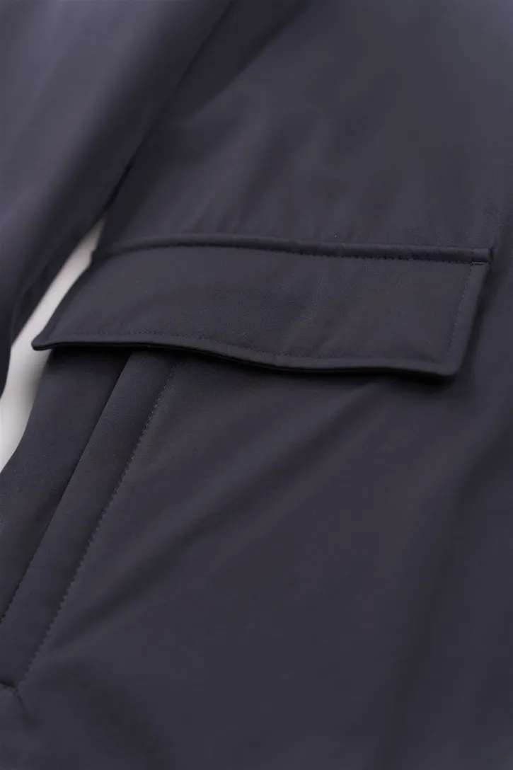Bugatti parka donkerblauwn effen