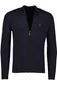 vest Portofino donkerblauw merinowol