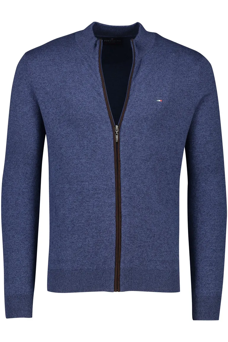 blauw vest Portofino gemeleerd