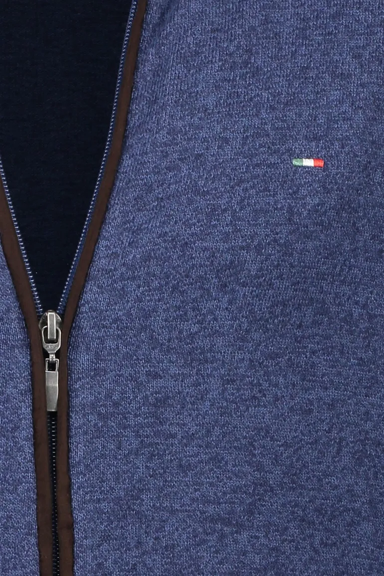 blauw vest Portofino gemeleerd
