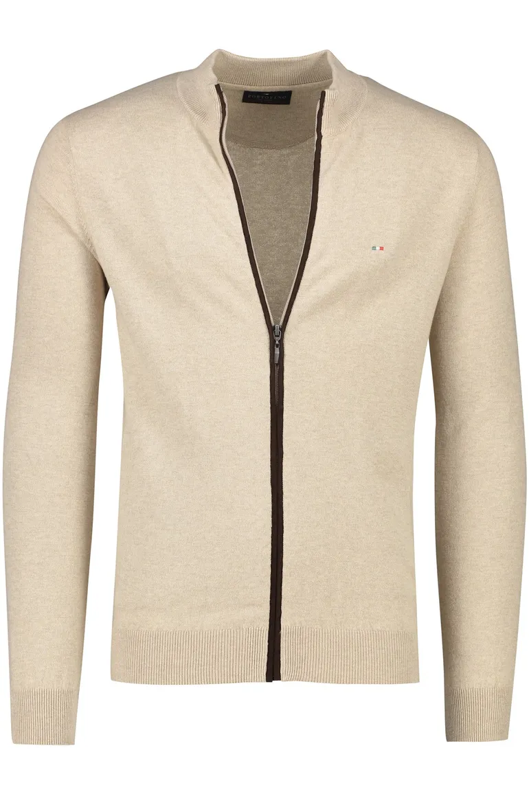 vest Portofino beige gemeleerd