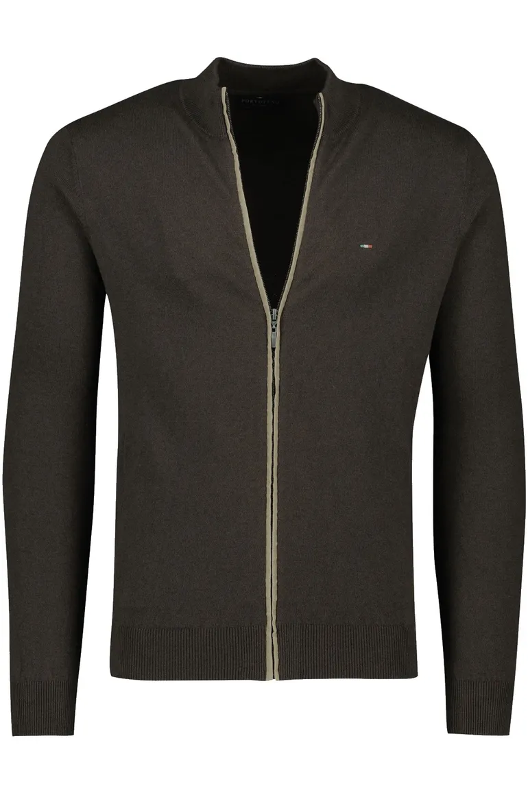 Portofino vest bruin extra lang