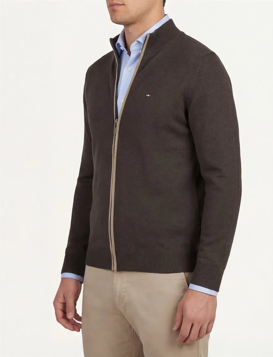 vest Portofino bruin extra lang