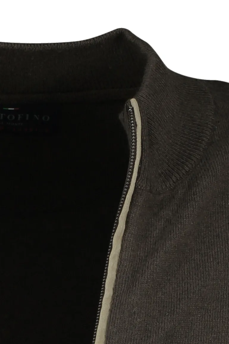Portofino vest bruin extra lang