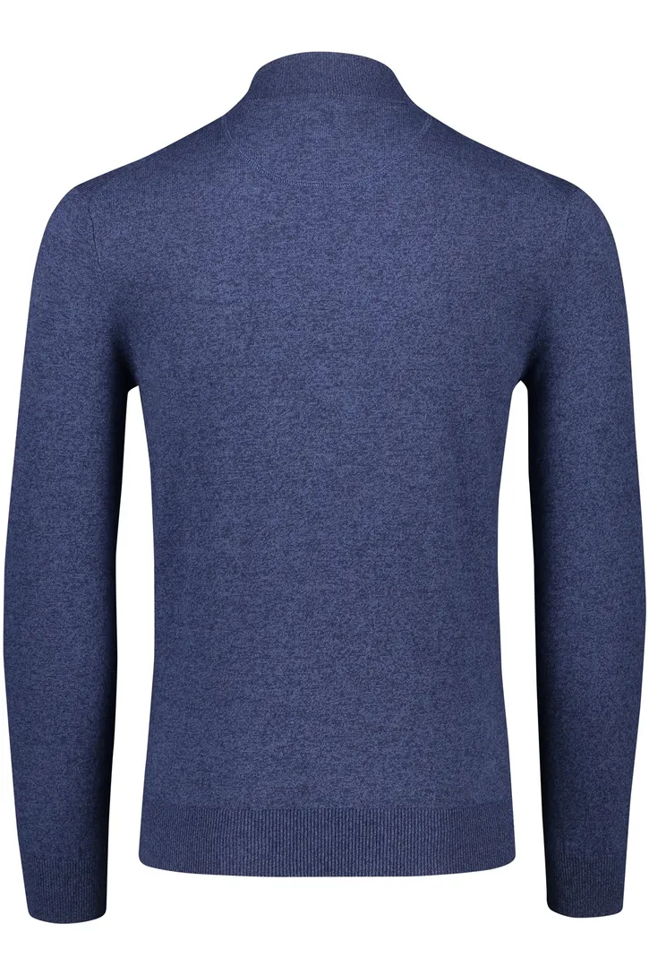 katoenen trui Portofino donkerblauw effen normale fit