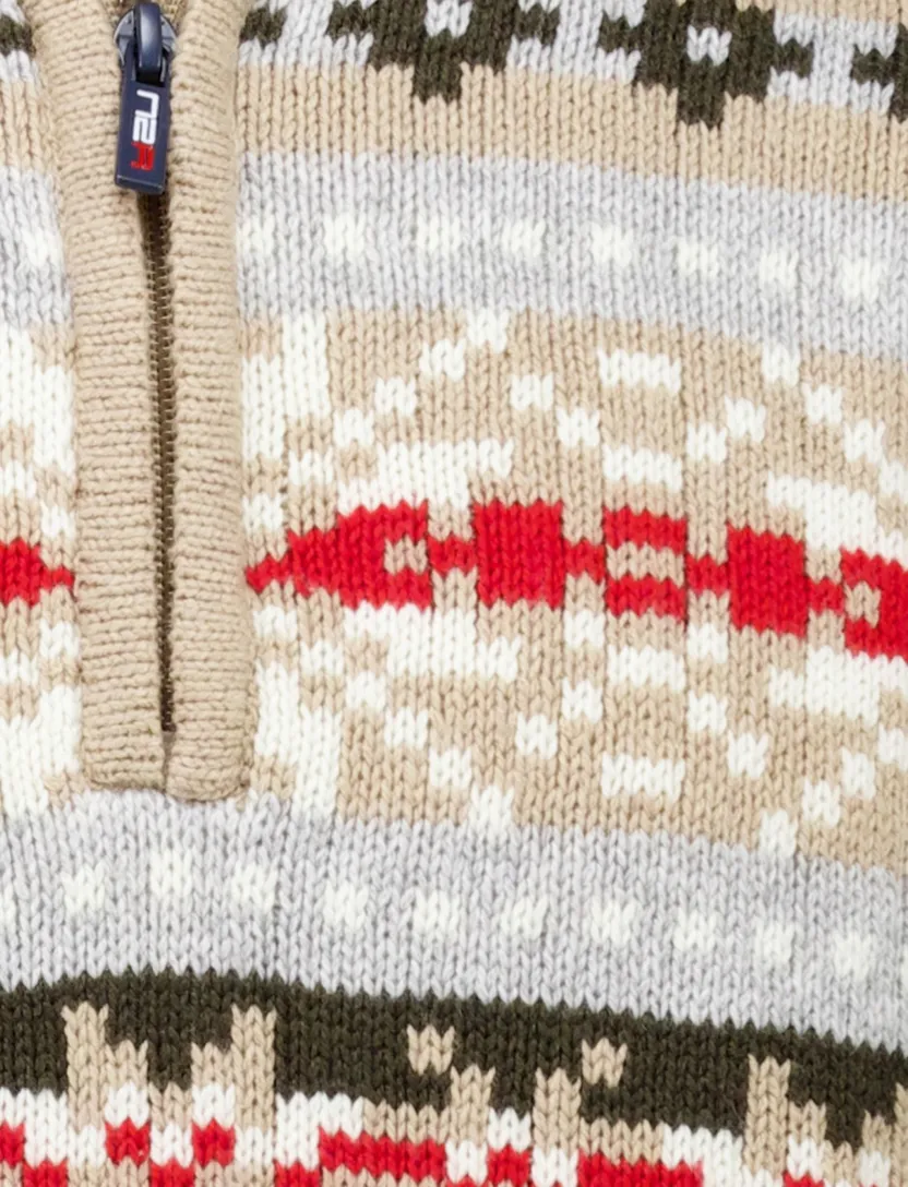 NZA sweater bruin katoen printje