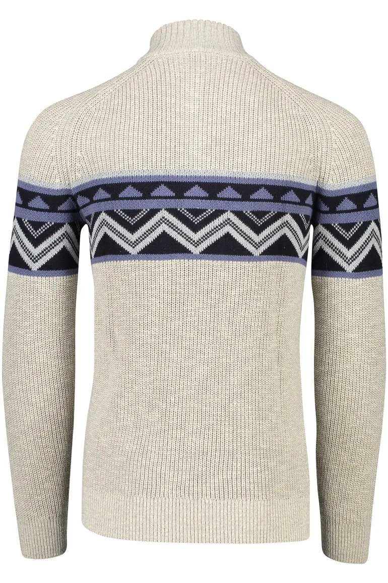 NZA half zip trui Andrew gebreid beige