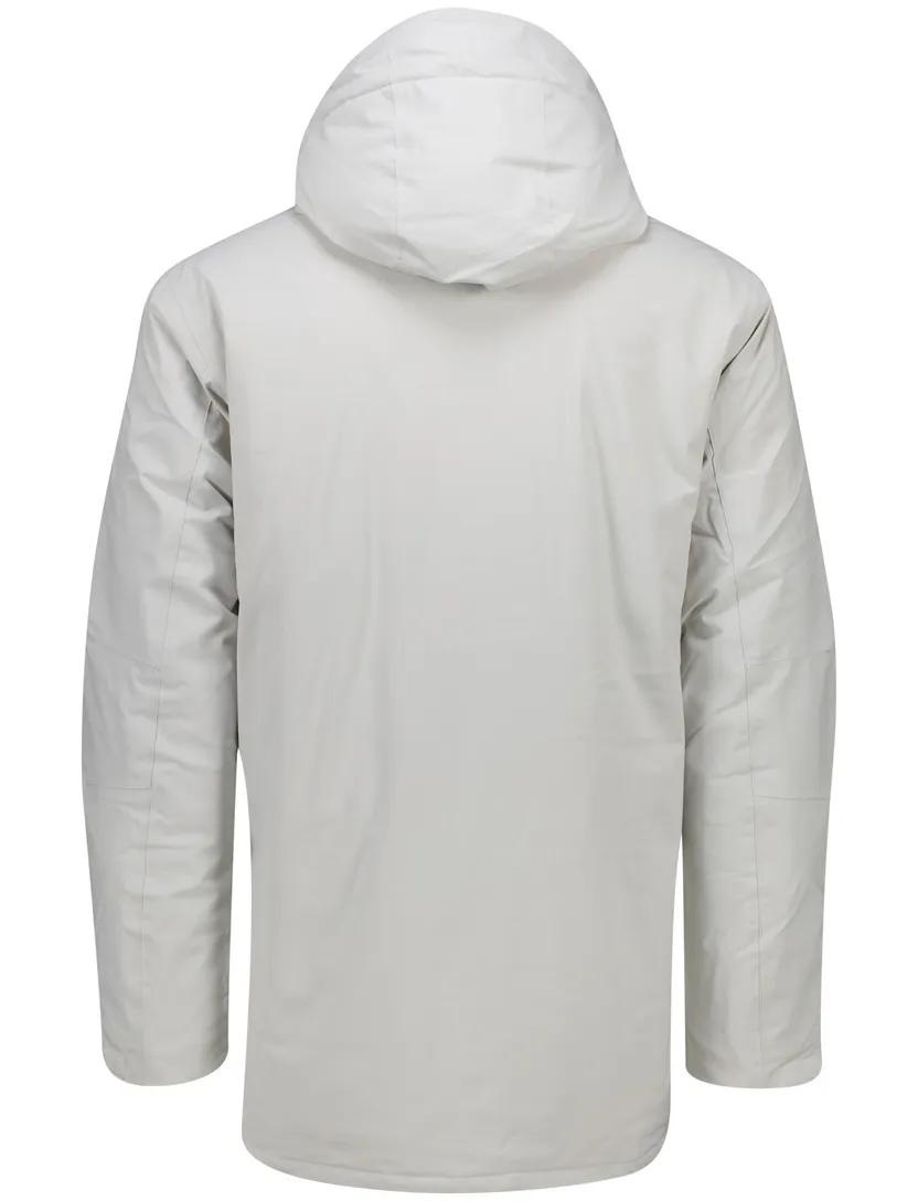 winterjas Tenson Chris lichtgrijs parka met capuchon