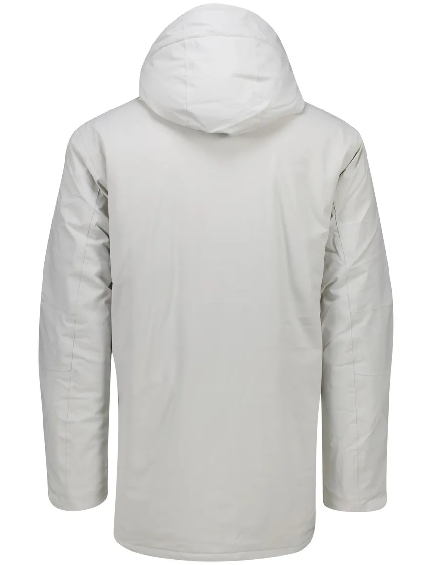 winterjas wit Tenson Chris parka met capuchon
