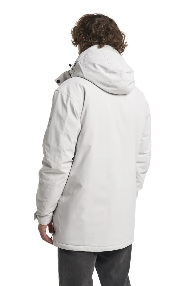 winterjas wit Tenson Chris parka met capuchon