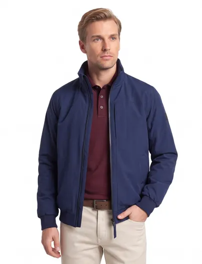 Tenson tussenjas Tenson Stewie donkerblauw borstzak