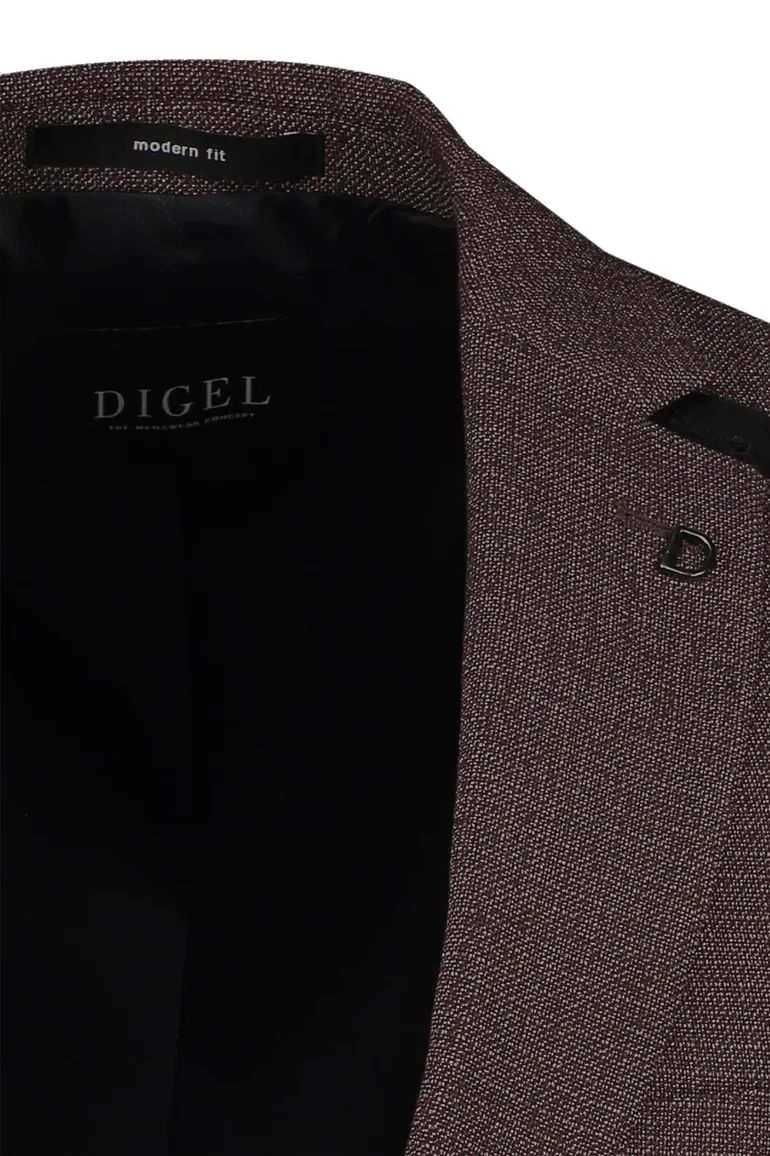 Digel colbert rood geruit normale fit