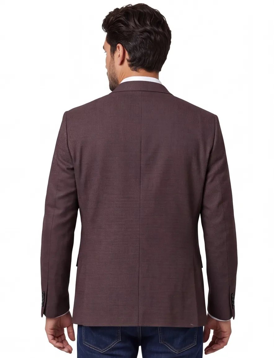 colbert Digel polyester, stretch normale fit rood geruit